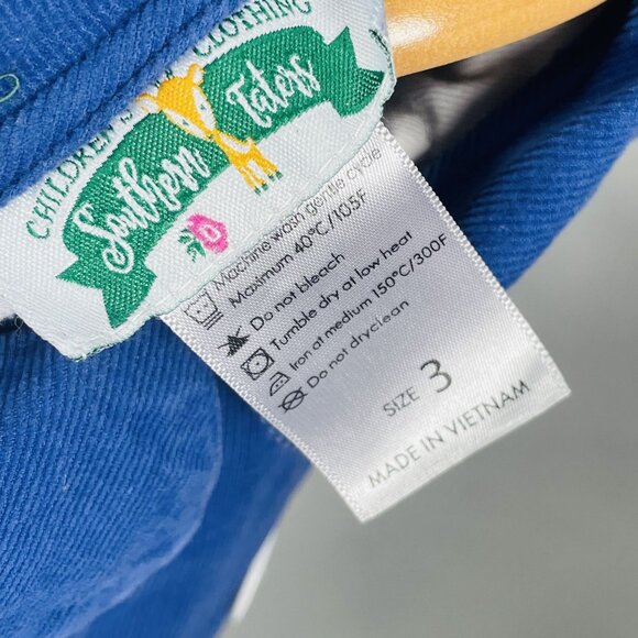 Southern Taters Boutique Toddler Boys Blue Double Breasted Collared Jacket 3T - Picture 3 of 8